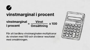 så här räknar du ut vinstmarginal