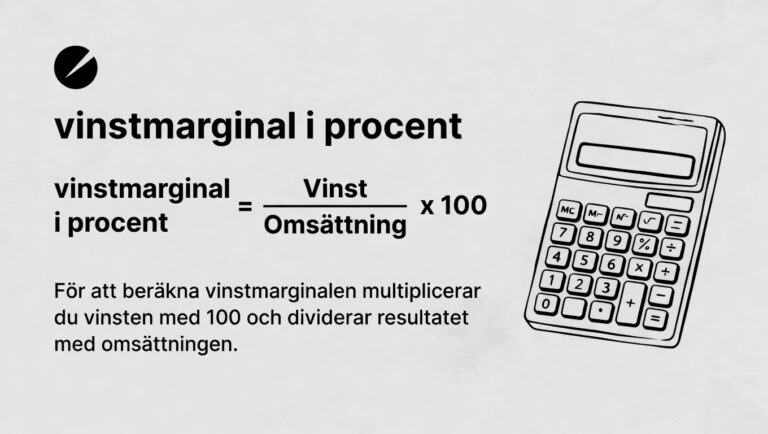 så här räknar du ut vinstmarginal